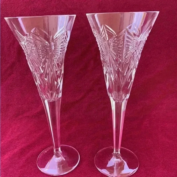 Waterford Crystal Other - Waterford Crystal Millennium HAPPINESS Toasting Champagne Flutes